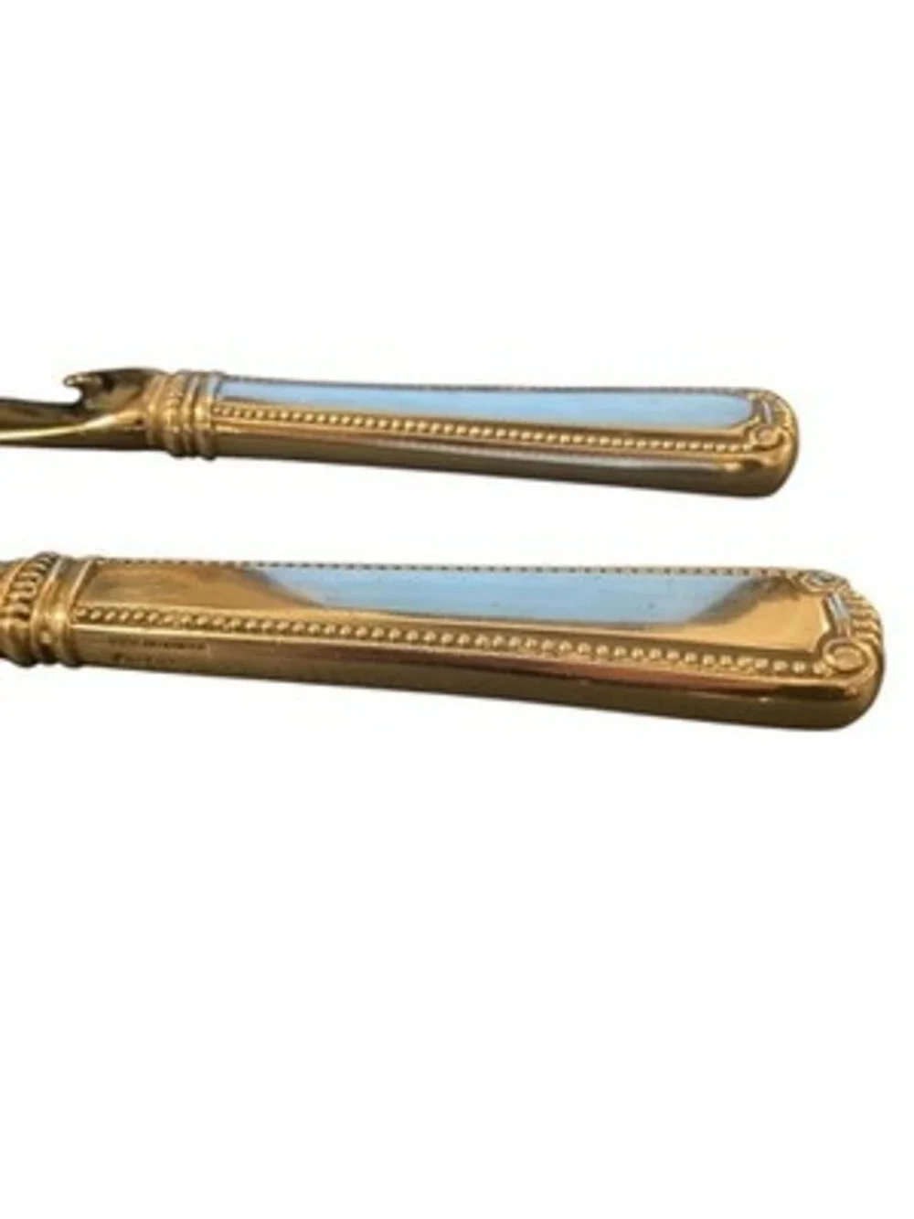 Cartier MCM Sterling Silver Bar Set Bottle Opener Bar Knife Pair WPL Mono
